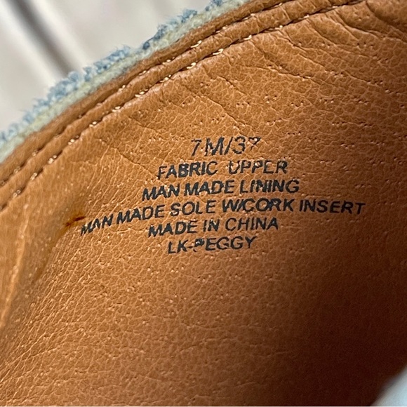 LUCKY BRAND Peggy Y2K denim platform chunky heel open toe shoes NWT, size 7 - Picture 11 of 12